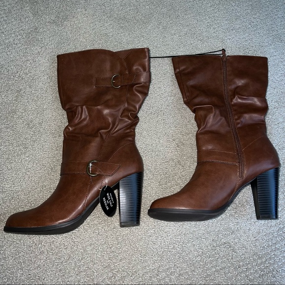 Macys Wide Calf Heeled Boots 